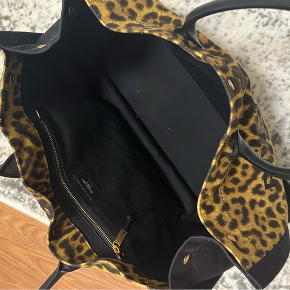 Saint Laurent YSL Leopard Rive Gauche Tote - Picture 7 of 8